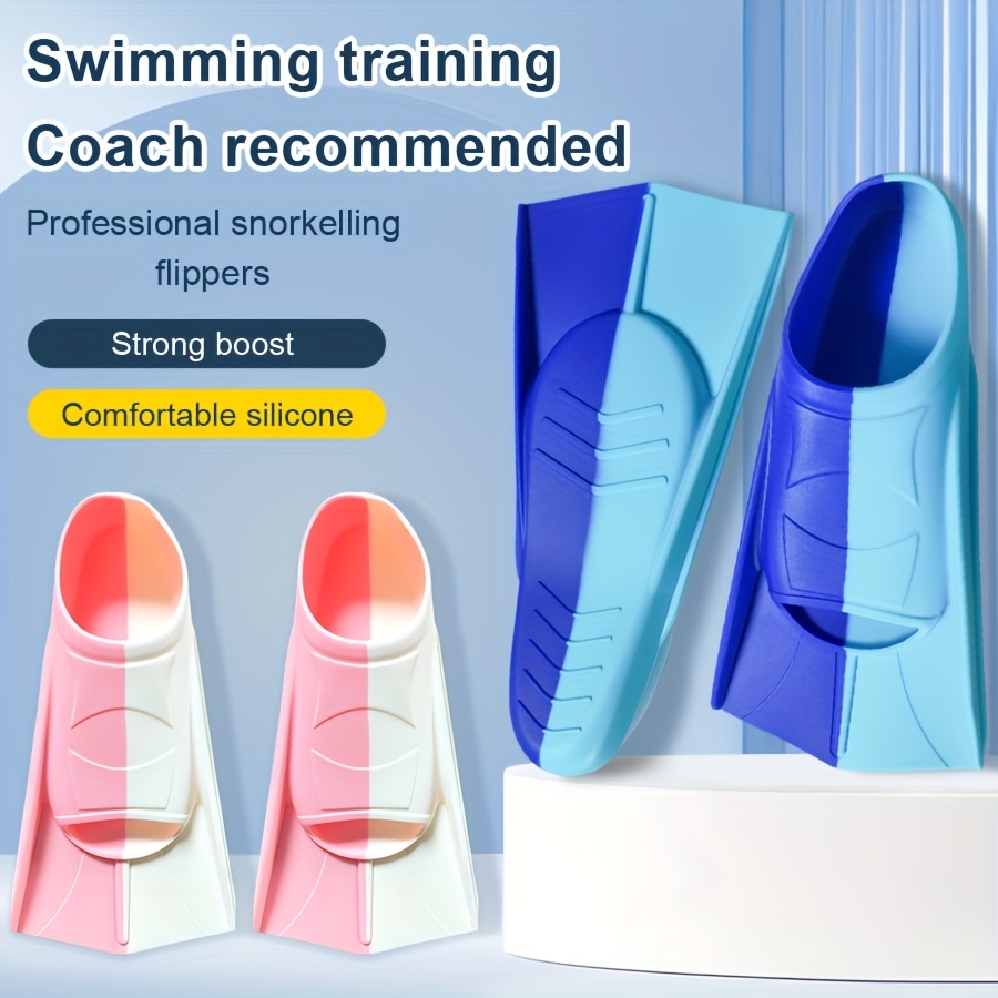 Swim Fin Short Blade - Aletas de natación de silicona con