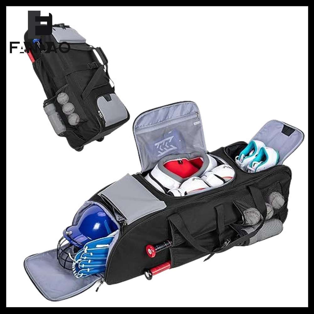 Sports Equipment Bag With Wheels - Bolsa de Béisbol Táctica de Gran