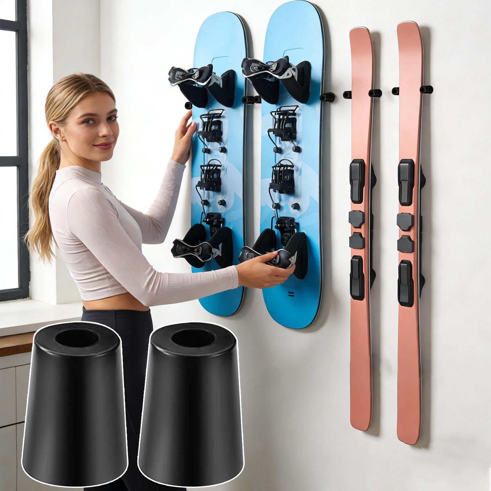 Sports Equipment Garage Storage - Soporte de pared para esquí, colgador