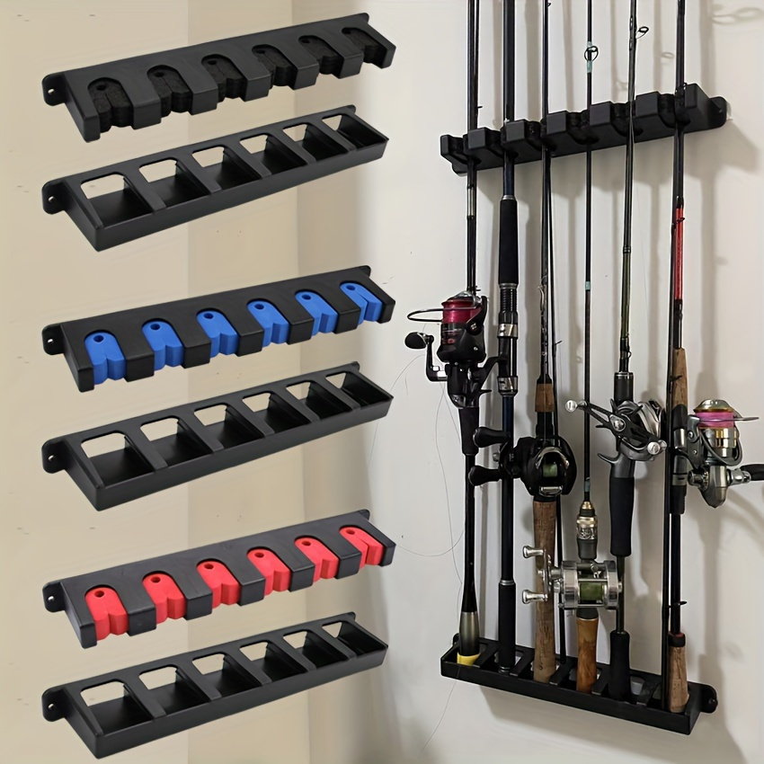 Sports Equipment Garage Storage - Soporte de pared para cañas de