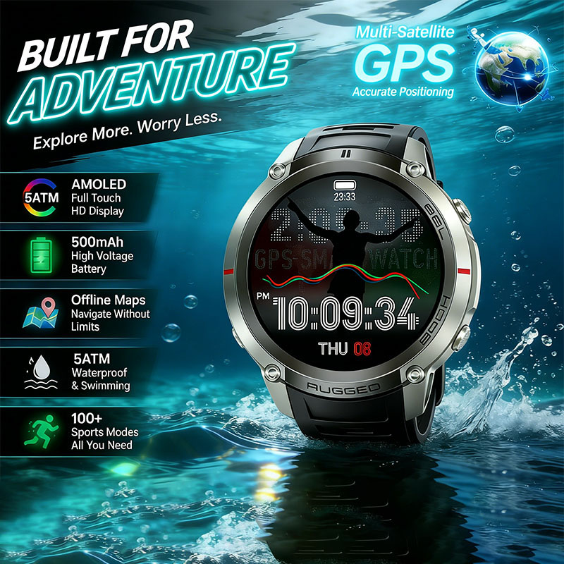 Sports Equipment In Spanish - Reloj Deportivo GPS para Exteriores con