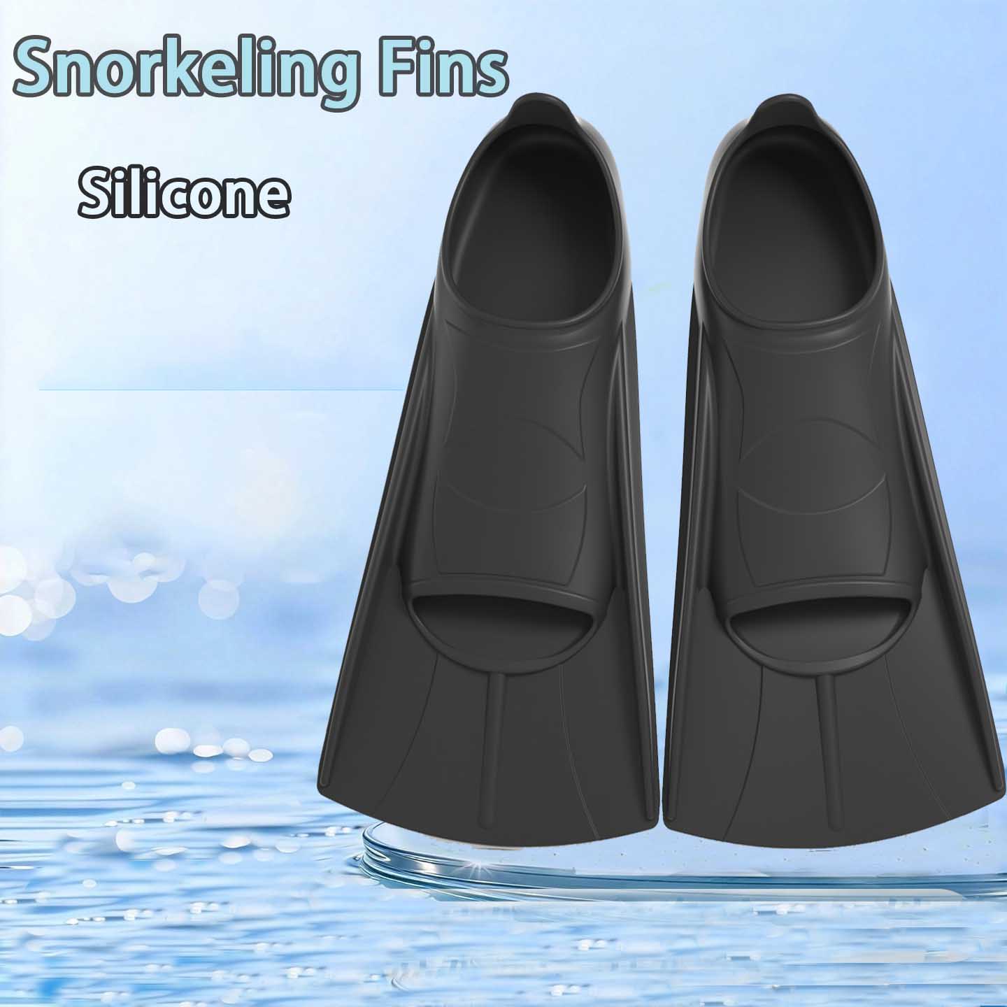 Swim Fin Short Blade - Aletas de natación de silicona para