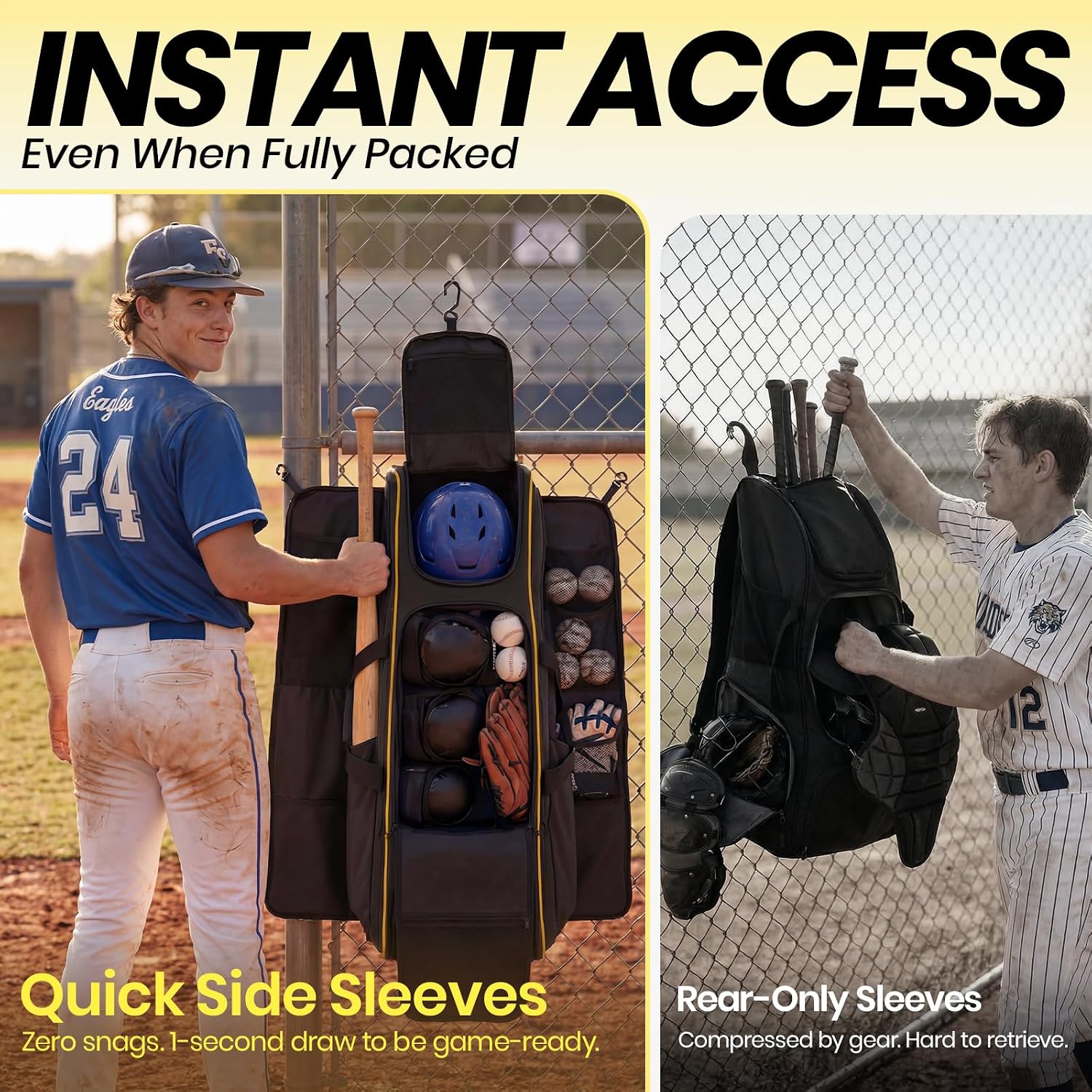 Bolsa de béisbol con ruedas de - Sports Equipment Bag With Wheels reseña y precio