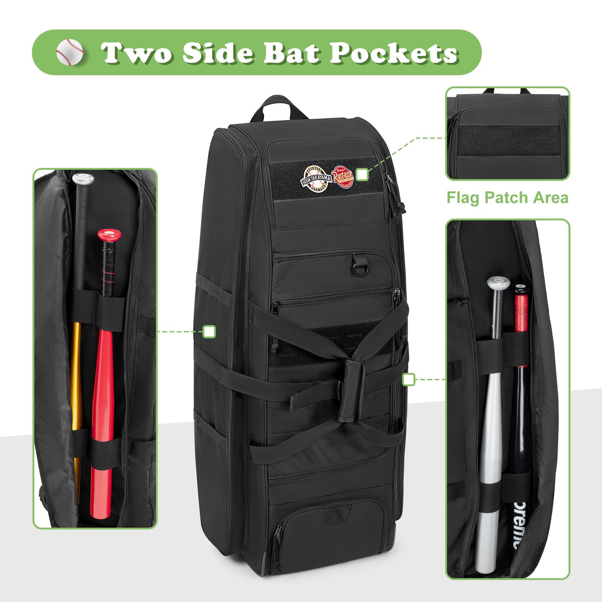 Bolsa de Béisbol Táctica de Gr - Sports Equipment Bag With Wheels reseña y precio