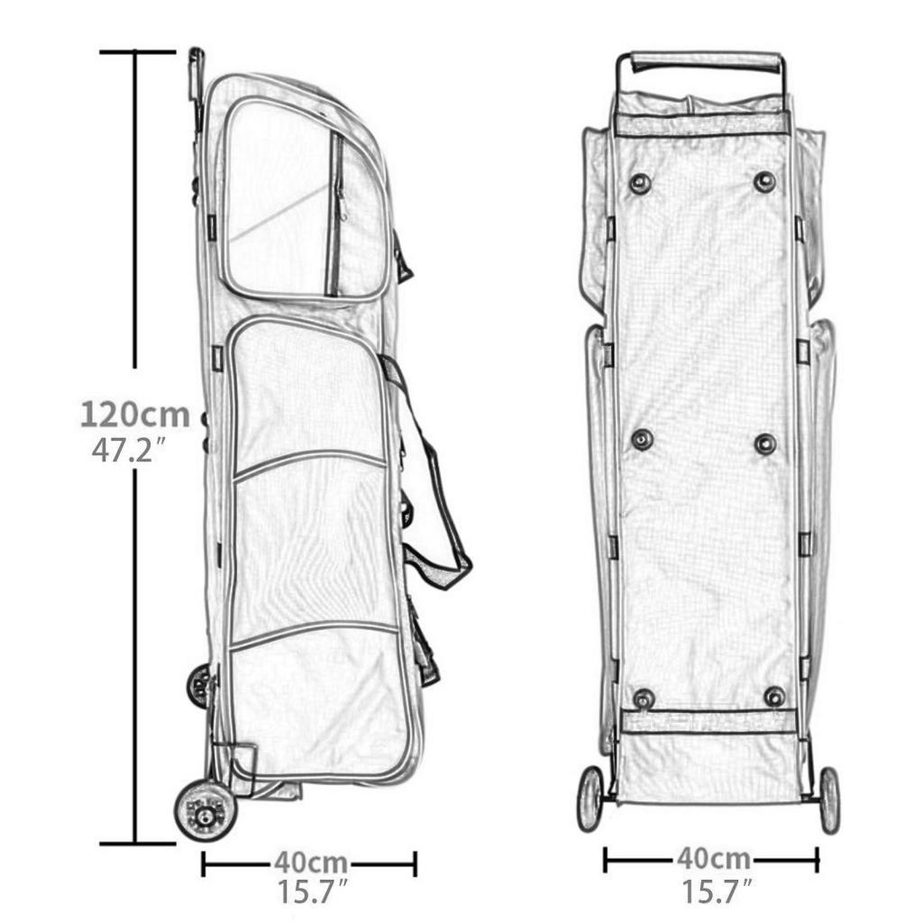 Bolsa de Esgrima con Ruedas, L - Sports Equipment Bag With Wheels reseña y precio