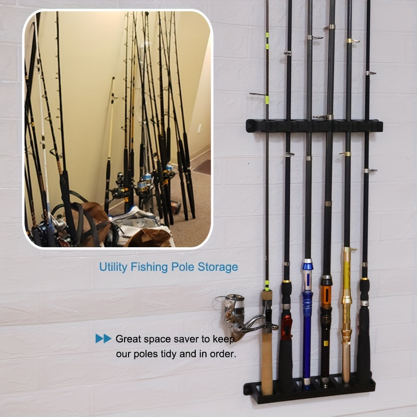 Soporte de pared para cañas de - Sports Equipment Garage Storage reseña y precio