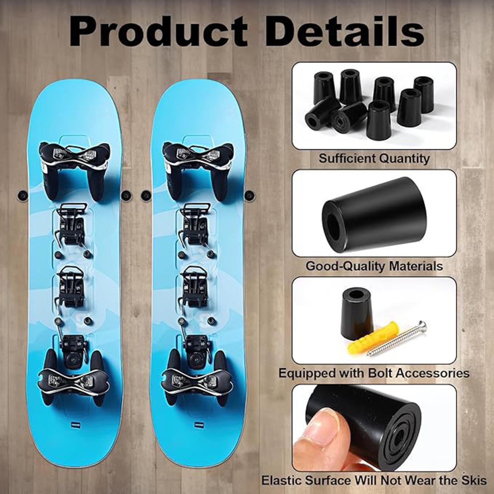 Soportes de esquí para pared,  - Sports Equipment Garage Storage reseña y precio